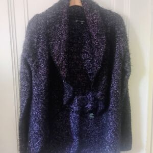 SALONI Rich Purple Teddy Jacket